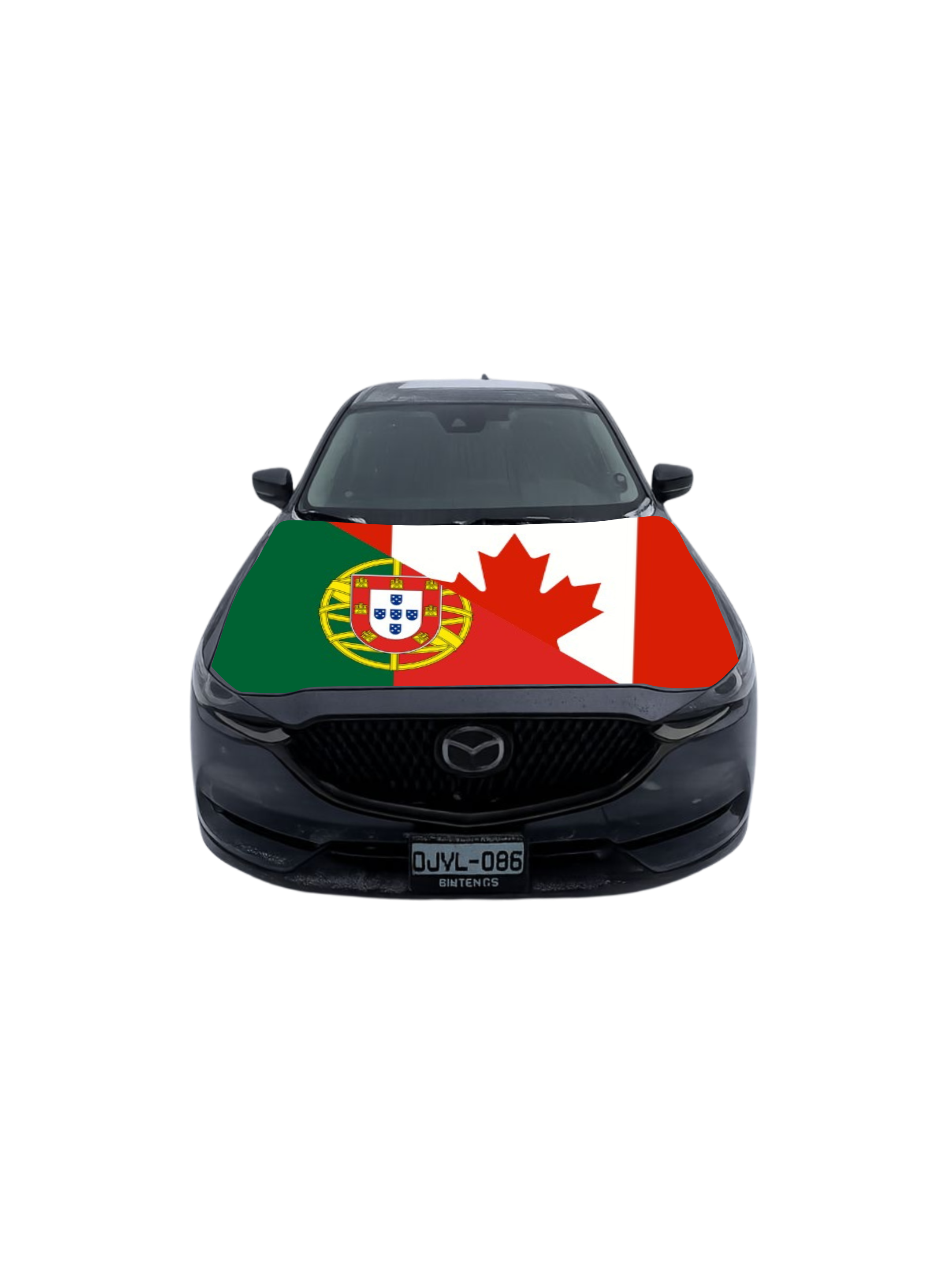 Canada/Portugal Car Hood Flag