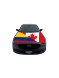 Canada/Colombia Car Hood Flag