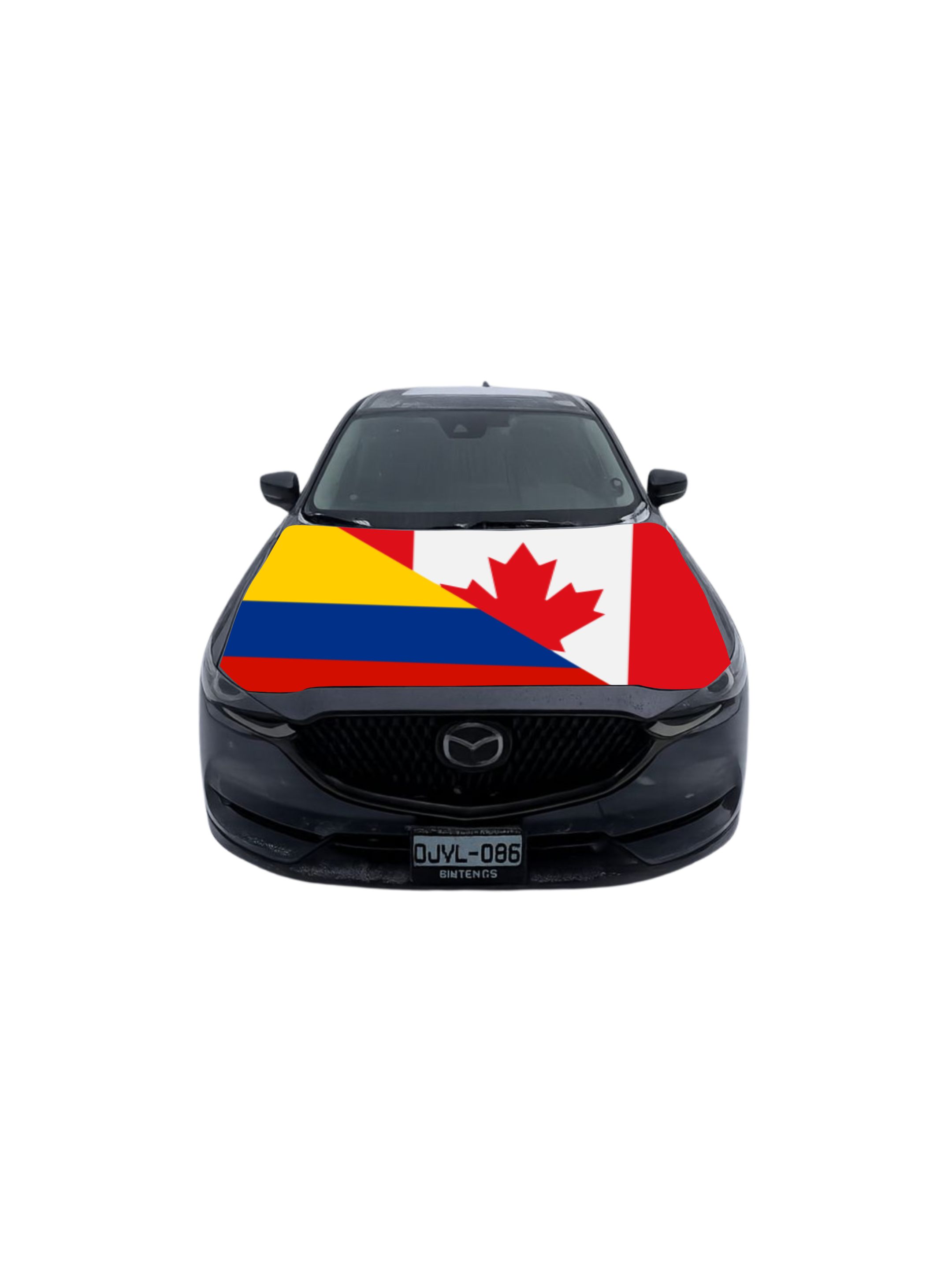 Canada/Colombia Car Hood Flag