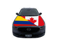 Canada/Colombia Car Hood Flag