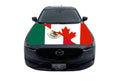 Canada/Mexico Car Hood Flag